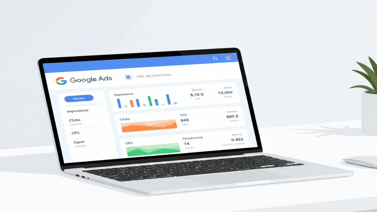 Ảnh minh họa tài khoản Google Ads MCC