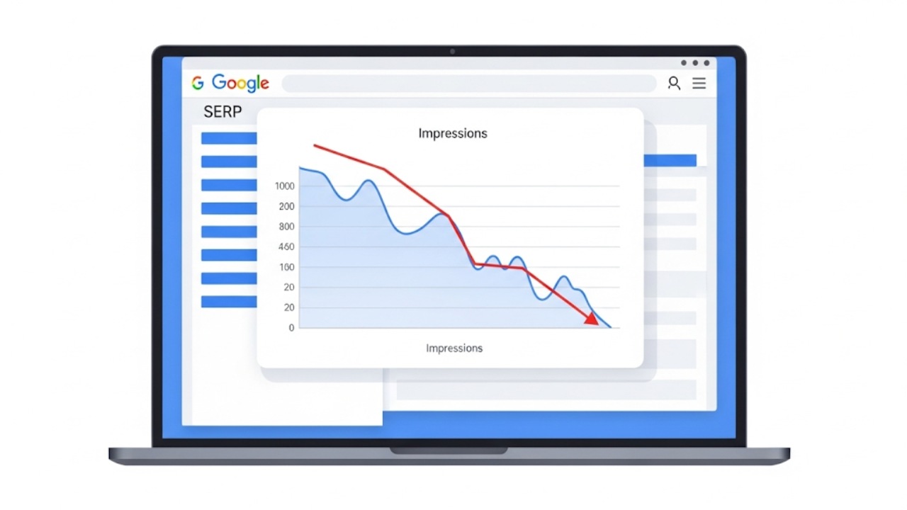 Google xóa tham số &num=100 khiến impressions GSC giảm mạnh