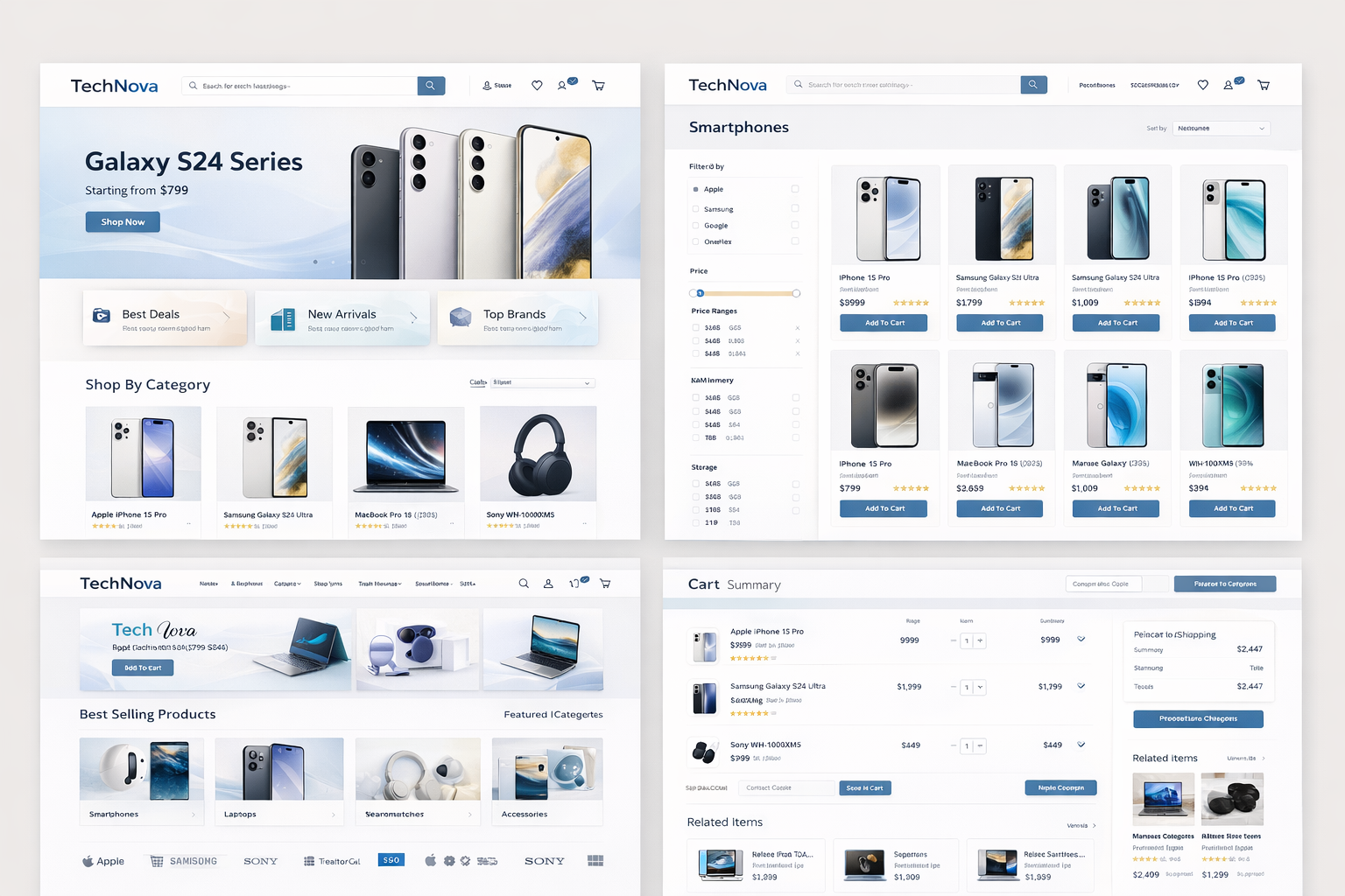 TechNova – Mẫu Website Bán Đồ Công Nghệ & Điện Tử Hiện Đại