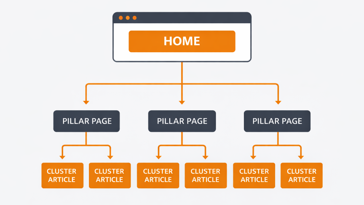 Sơ đồ cấu trúc website phân tầng ảnh hưởng đến SEO