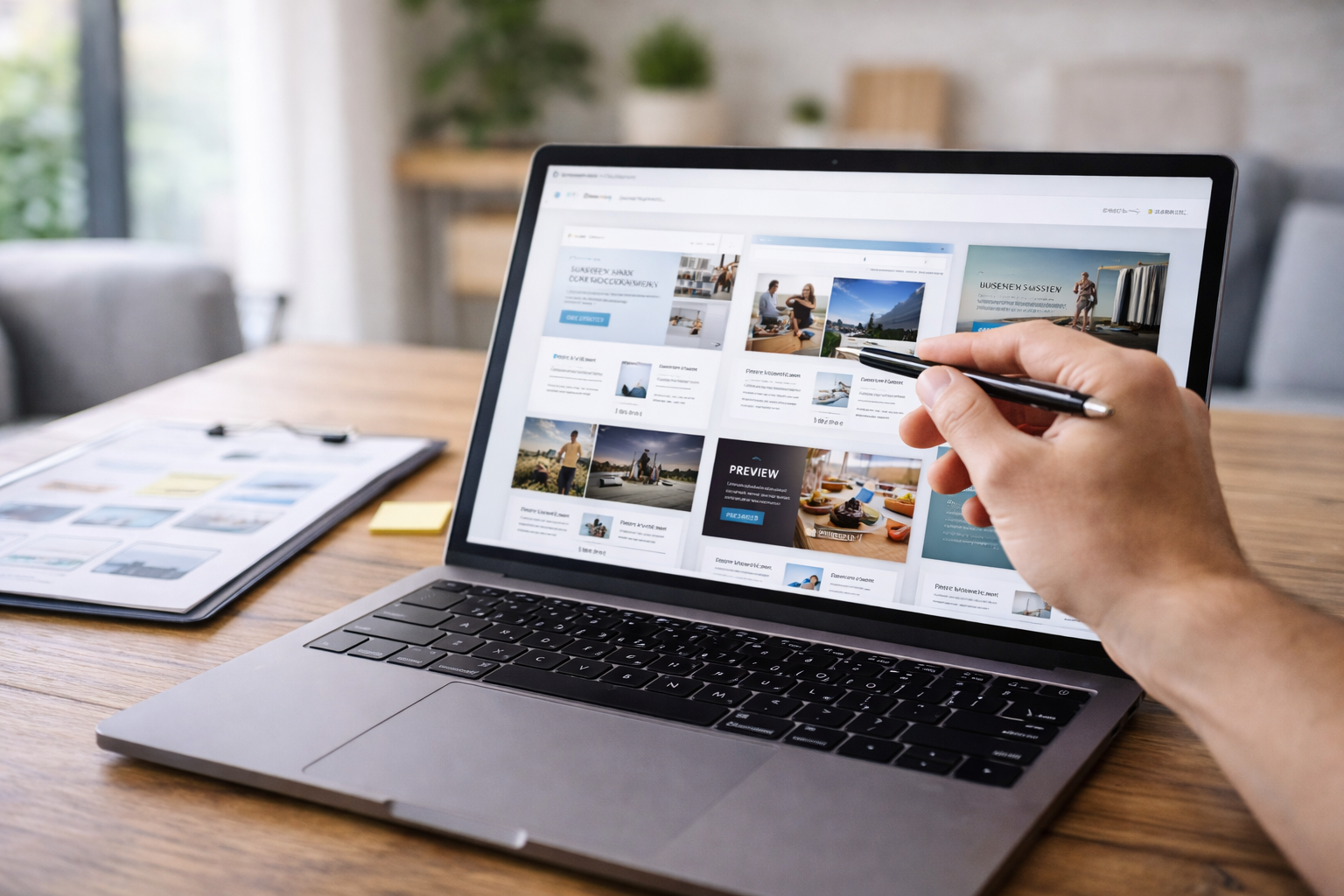 lựa chọn mẫu website phù hợp trước khi thiết kế web