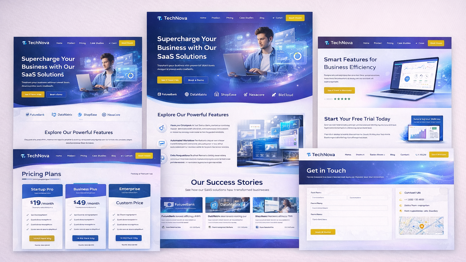Mẫu Website Công Ty Phần Mềm & SaaS