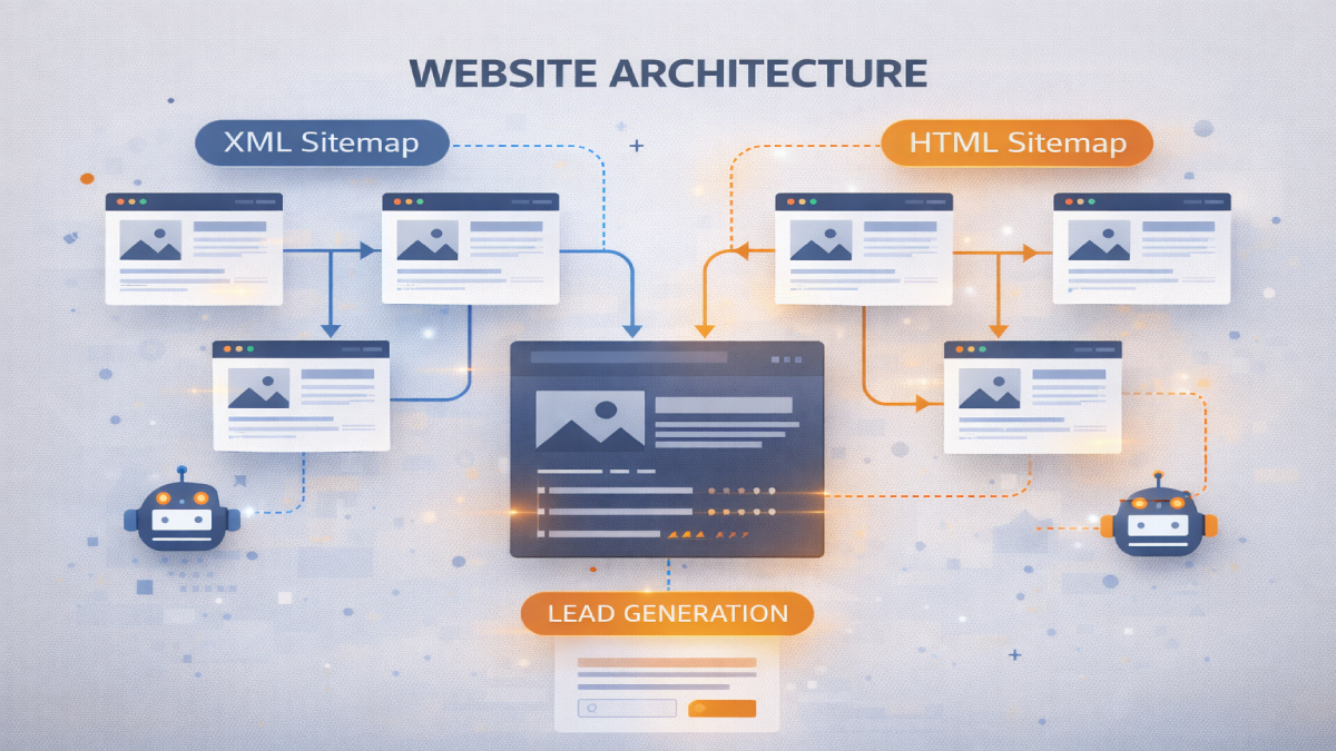 Sitemap website XML và HTML chuẩn Google 2026 giúp tăng trưởng và tạo lead