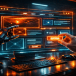 AI và con người cùng thiết kế website bằng giao diện hologram trong không gian làm việc tương lai