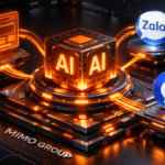 AI đa kênh kết nối website, Zalo và Facebook Messenger của Mimo Group