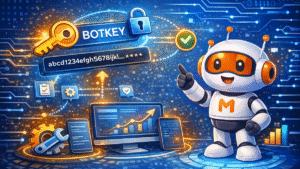 Botkey chatbot AI mã xác thực bot kết nối hệ thống mimo