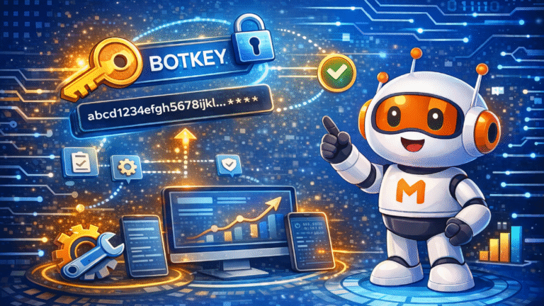 Botkey chatbot AI mã xác thực bot kết nối hệ thống mimo