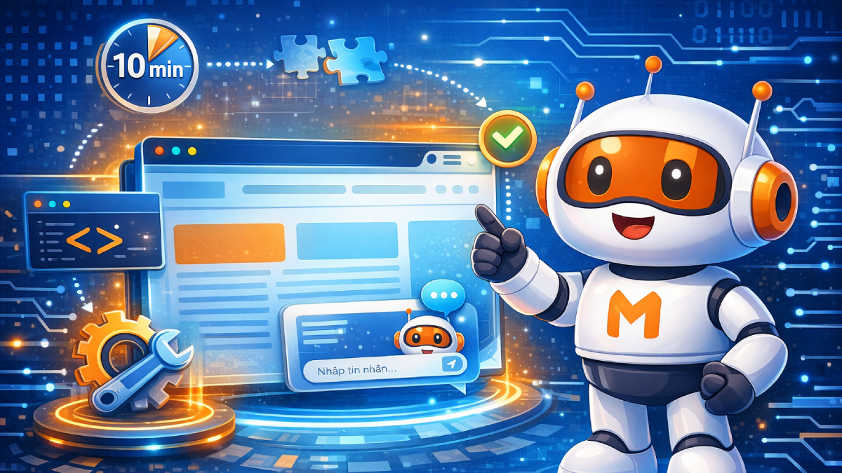 Cài đặt chatbot AI lên website với widget đơn giản