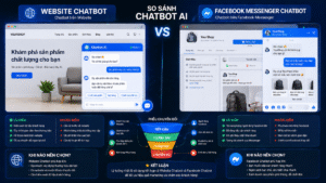 So sánh chatbot website và Facebook Messenger