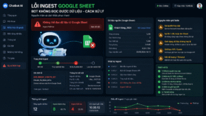 Lỗi ingest Google Sheet bot không đọc được dữ liệu