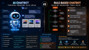 So sánh chatbot AI và chatbot rule based