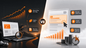 So sánh SEO tổng thể và Google Ads về hiệu quả marketing